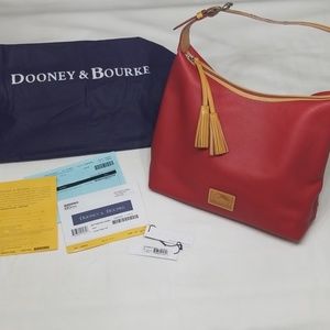 SOLD!Dooney & Bourke Patterson Lg Paige Sac in Red